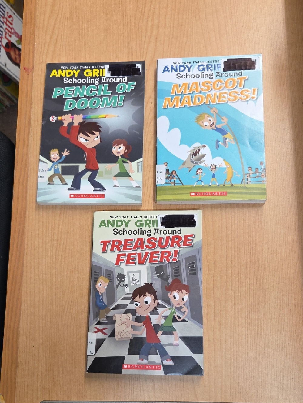 Andy Griffiths Book Lot of 3 Schooling Around Scholastic‎